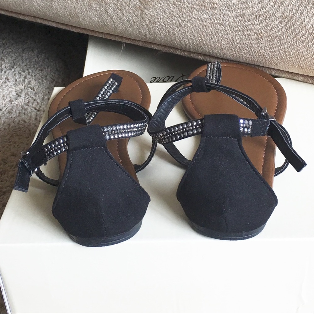 Rhinestone Strappy Sandals - Picture 3 of 6